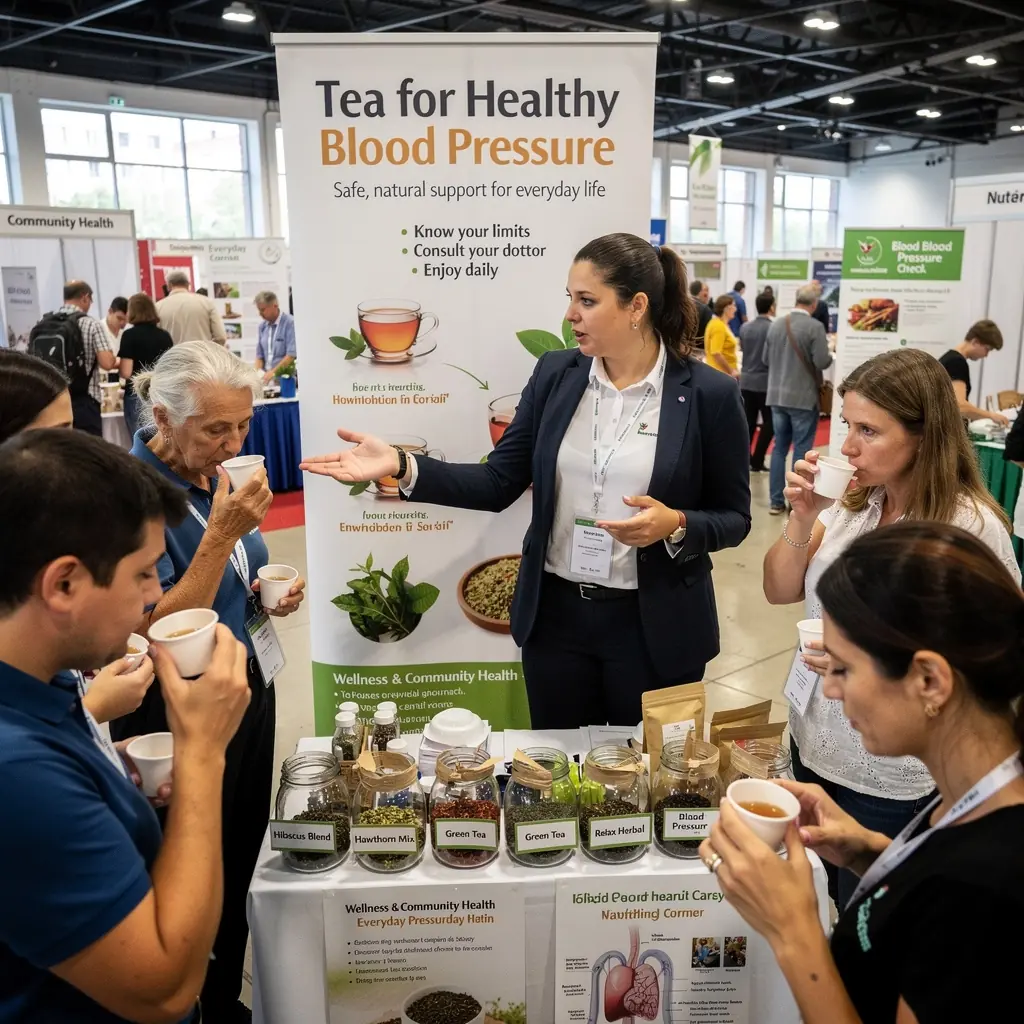 Gyógynövény tea készítése egy konyhában, friss alapanyagokkal.